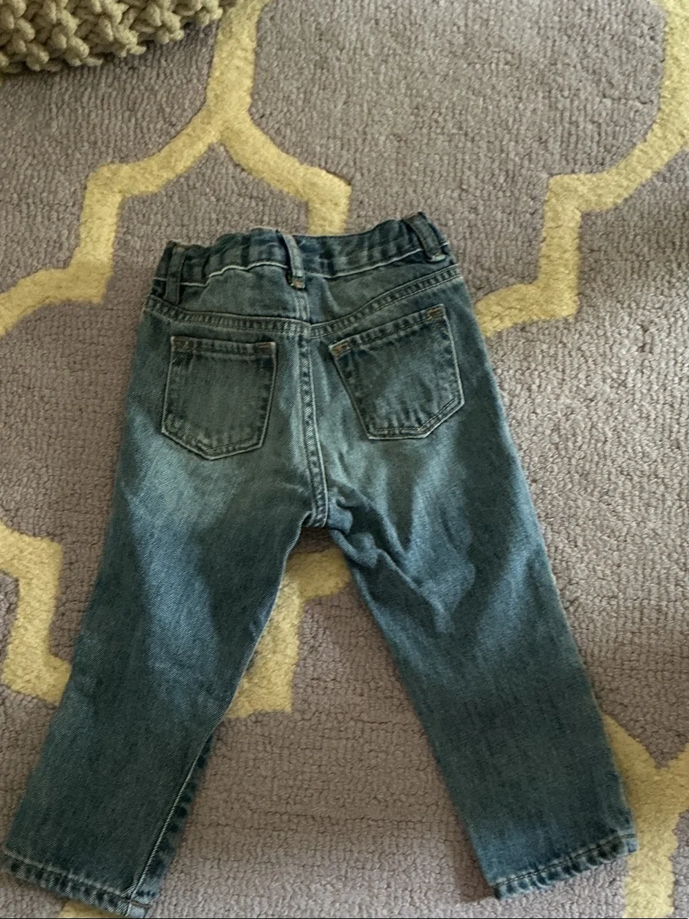GAP Dark Blue Girls' Denim Jeans with Embroidered Patches